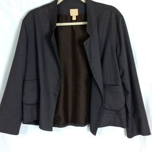 Fiori Di Zucca chocolate slit sleeve cape blazer